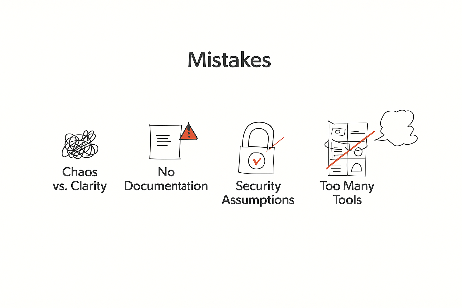 common mistakes when starting with no-code