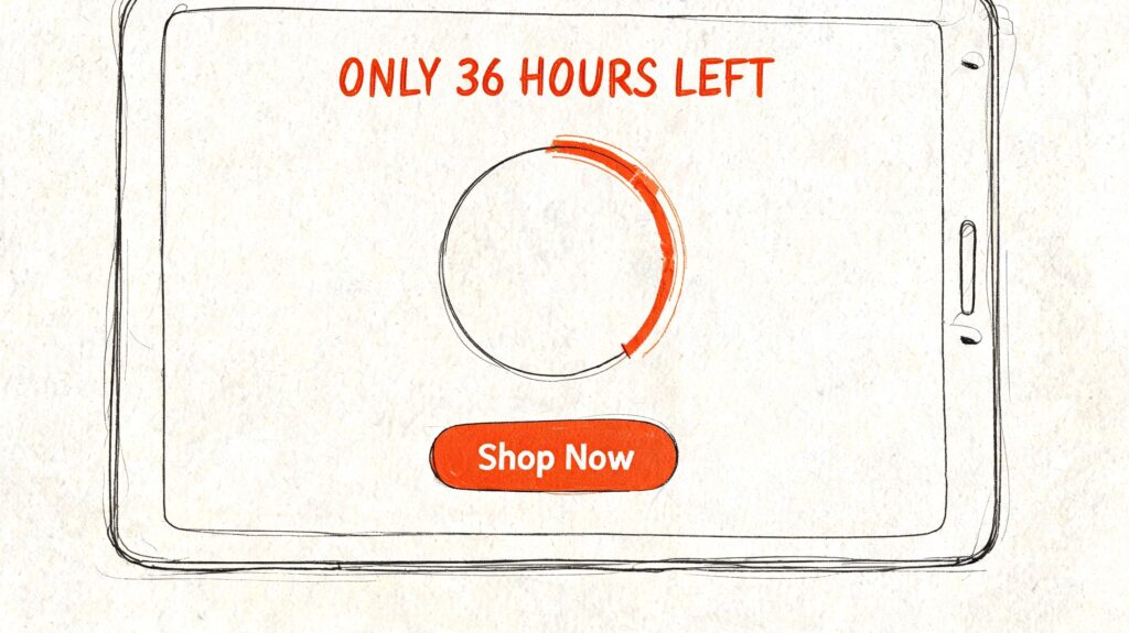 Black Friday Message Countdown Timer