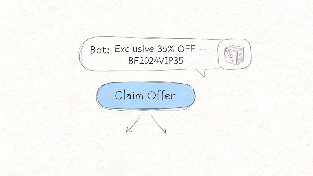 Black Friday Message Discount Offer