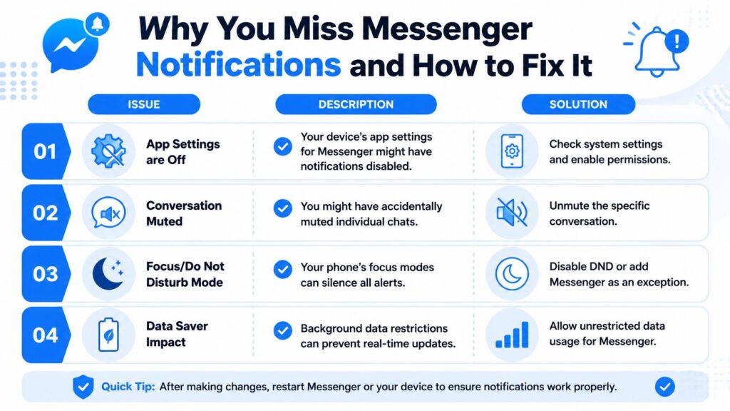 Notifications on Messenger Troubleshooting Guide
