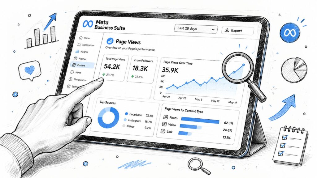 Facebook Page View Analytics Dashboard