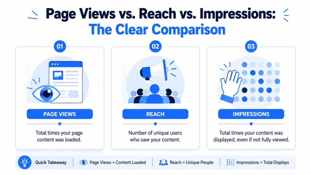 Facebook Page View Metric Comparison