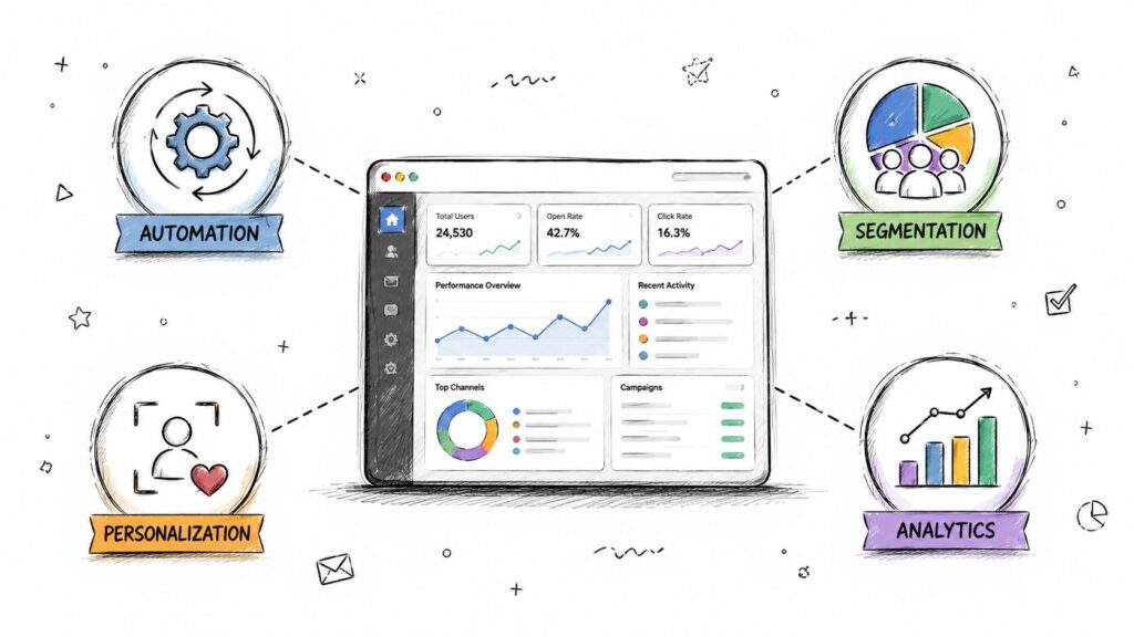 Lead Nurturing Software Marketing Dashboard