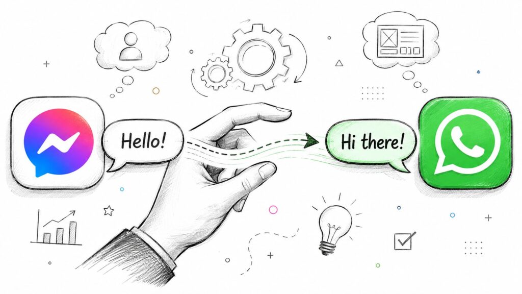 Messenger to Whatsapp Communication Bridge