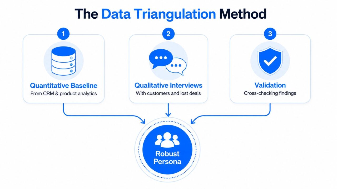 How to Create Buyer Personas Data Triangulation