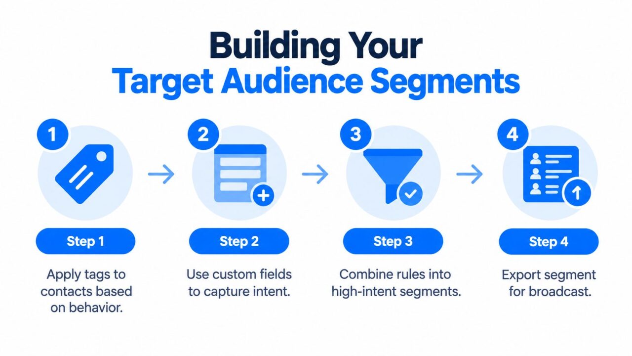 How to Send Broadcast Message Audience Segments
